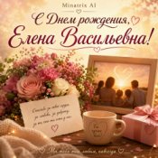 Обкладинка Minatrix AI – С Днем рождения, Елена Васильевна!
