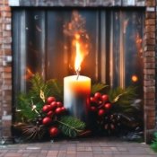 Обкладинка Нейросеть – Твой образ нежный, и родной, огонь свечи в ночи дарил